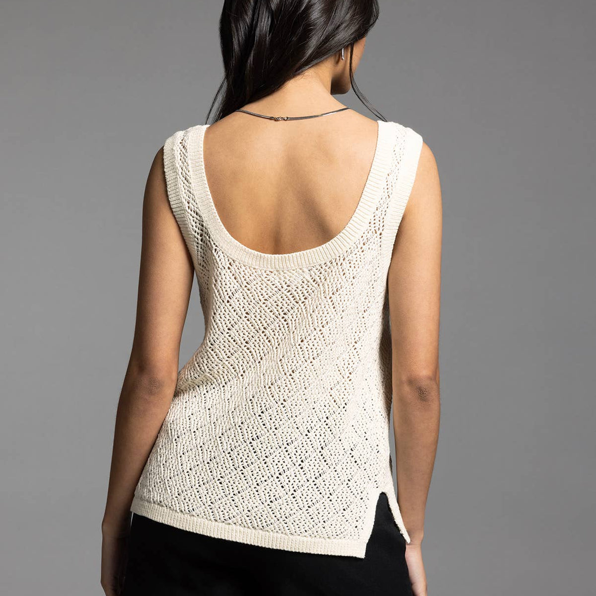 BAILEY TOP- Square Neck Knit Top