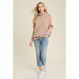 Slouch neck Dolman sweater in multiple colors - women's clothing