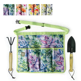 Printed gardenin set apron with pockets - SLATE Boutique & Gifts