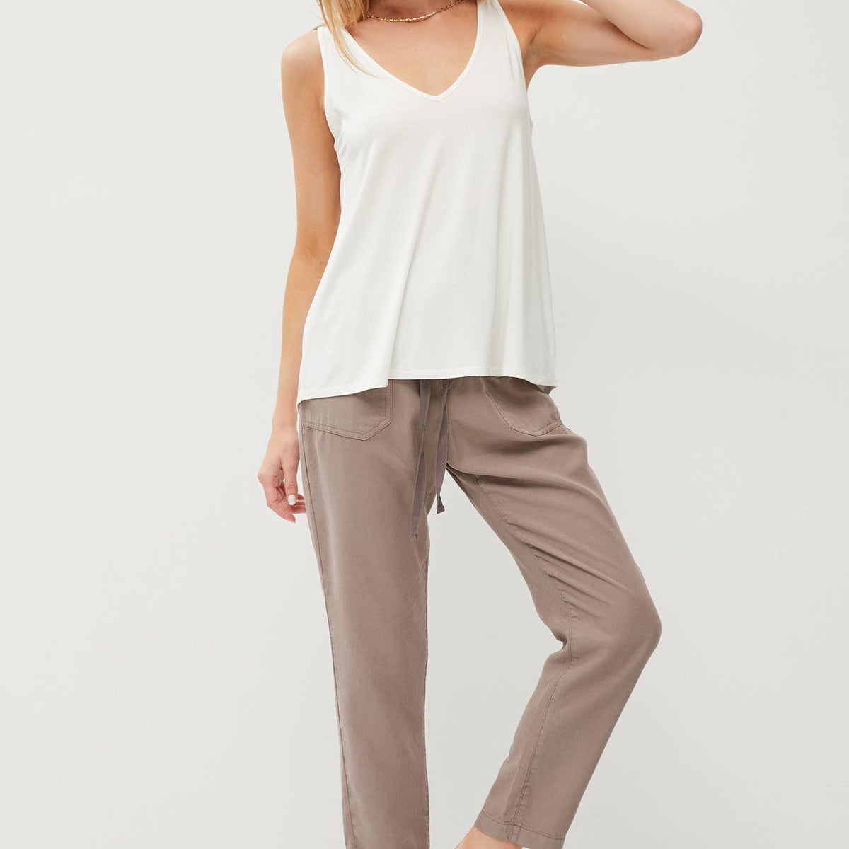 Bamboo Basic V Neck Tank