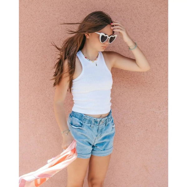 Juniors Ribbed Tank Top