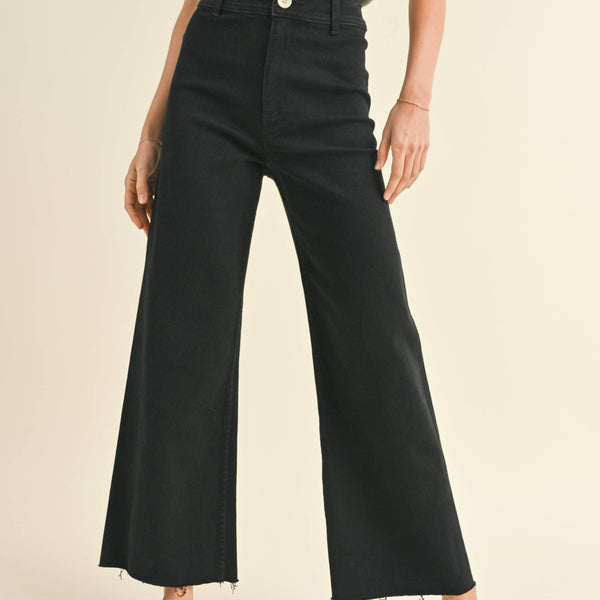 Stright Wide Leg Denim Pants