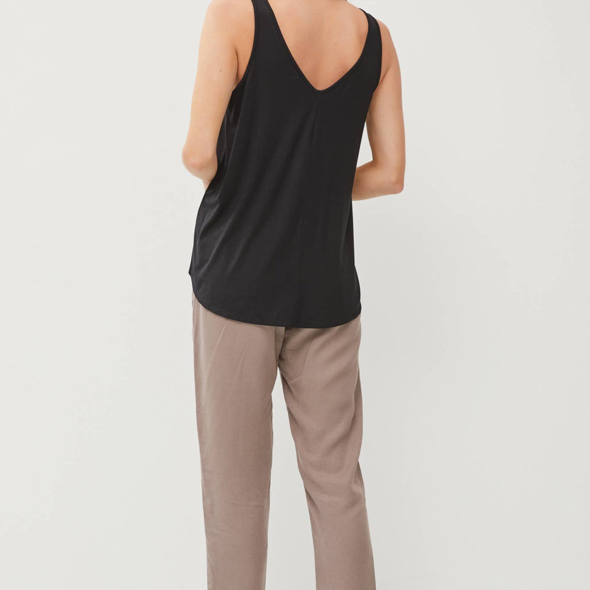 Bamboo Basic V Neck Tank