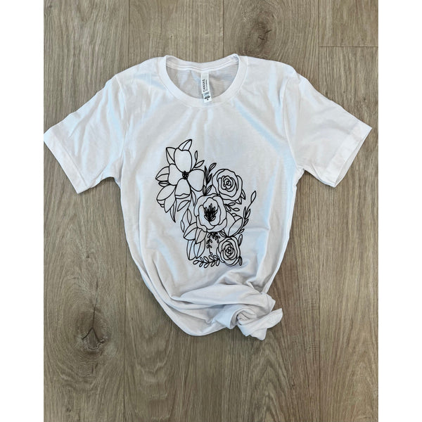 Wisconsin Floral Tee - SLATE Boutique & Gifts