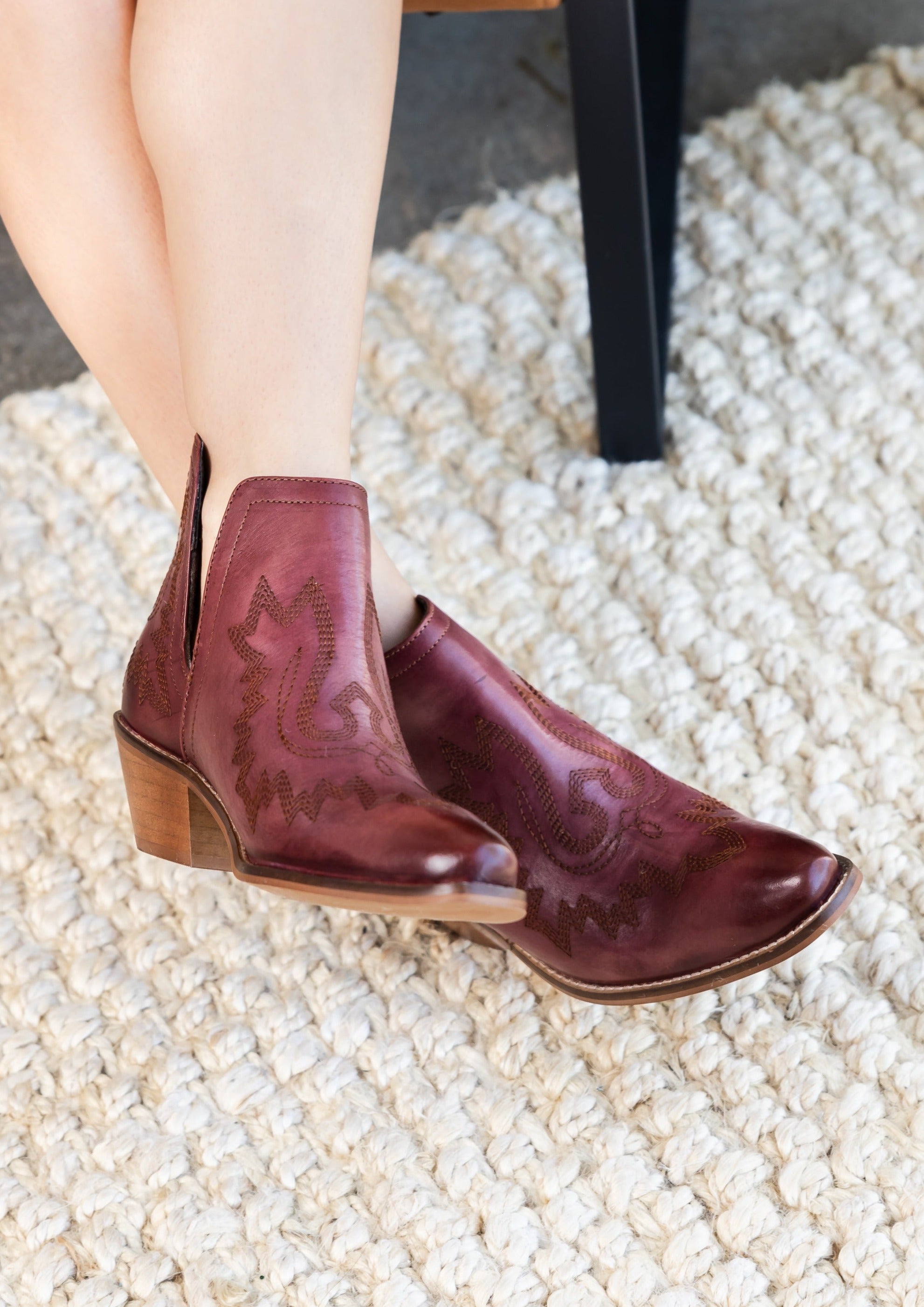 Kickin' Booties in Burgundy - 8.5