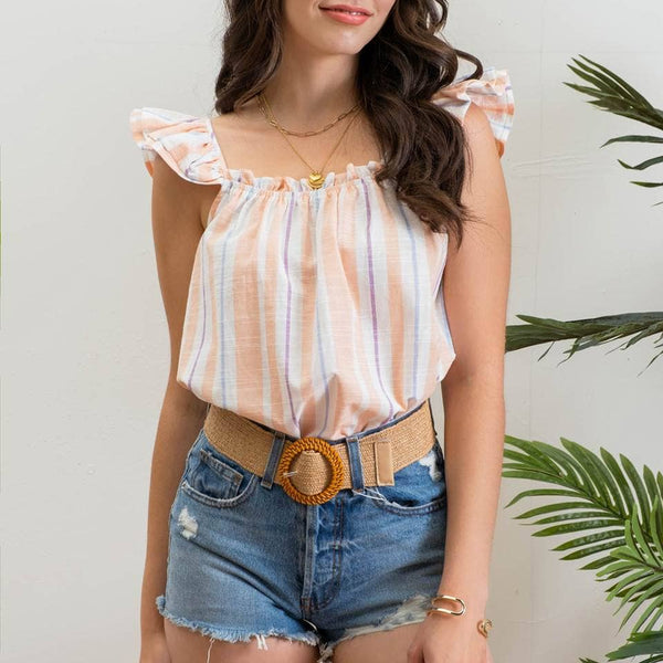 Vertically Striped Top