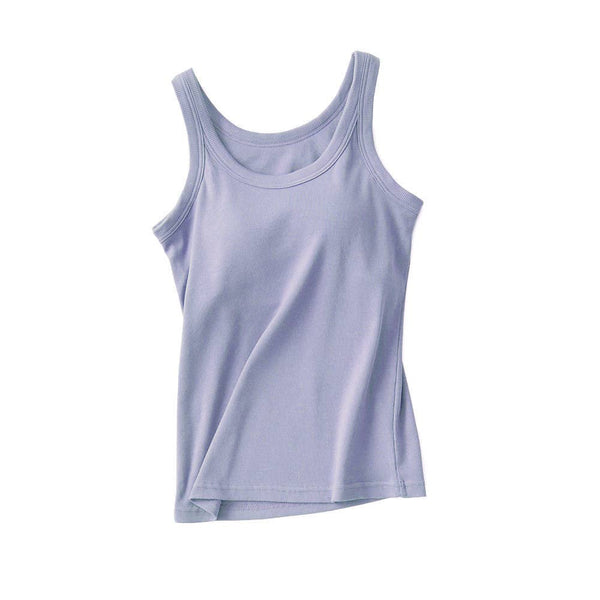 Basic Rib Tank with Built in Bra