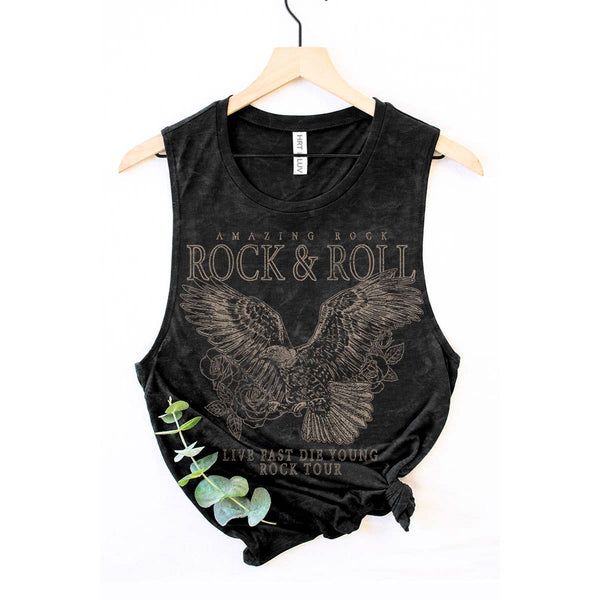 AMAZING ROCK N ROLL GRAPHIC TANK TOP