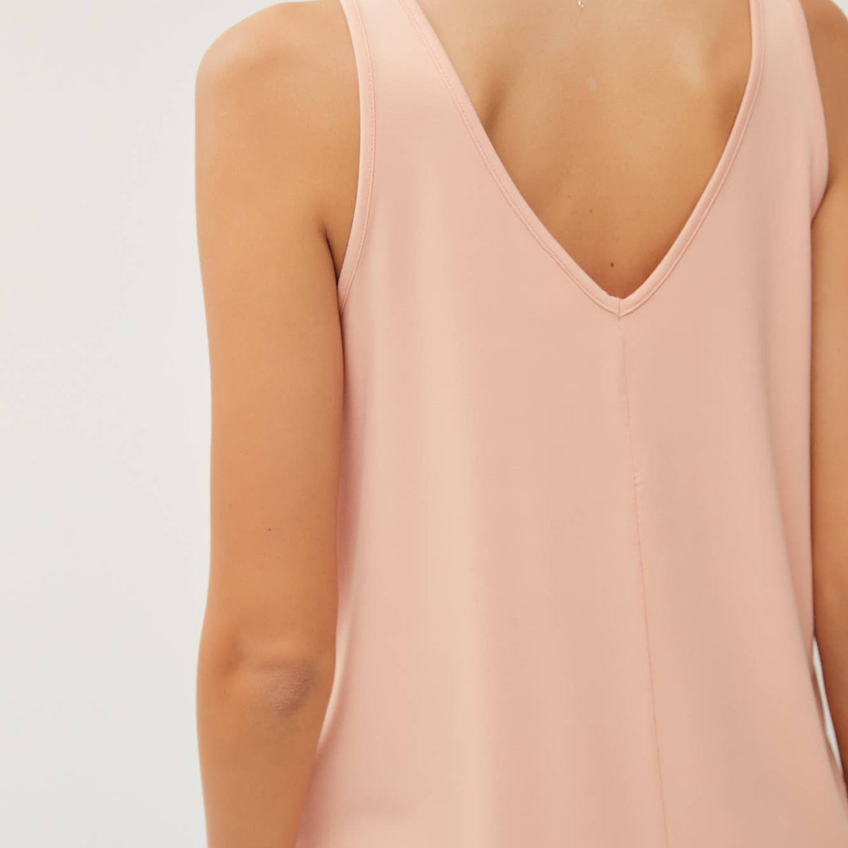 Bamboo Basic V Neck Tank