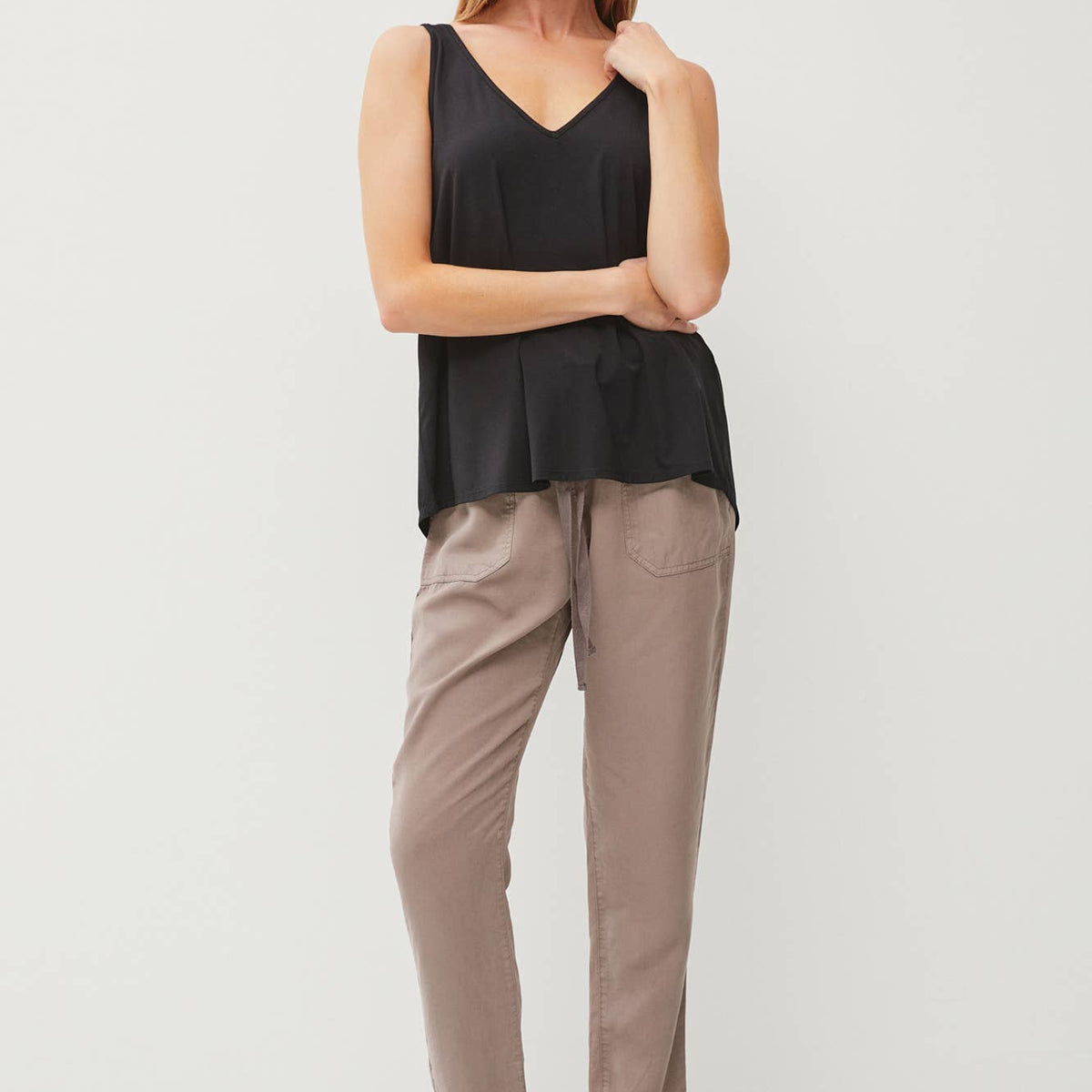 Bamboo Basic V Neck Tank