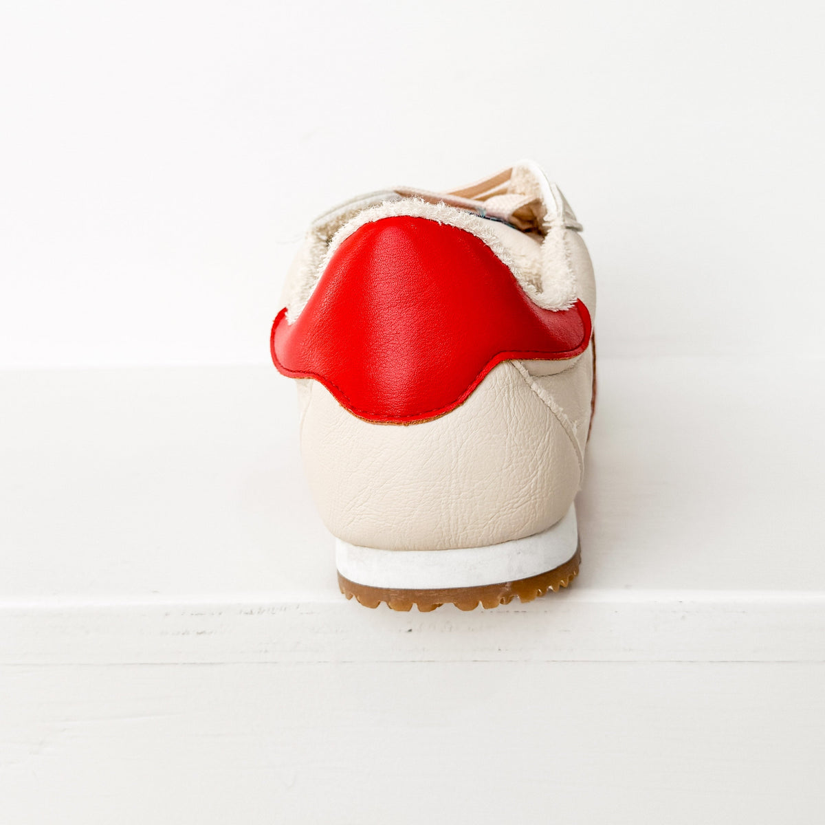 Madrid Sneaker in Beige/Red