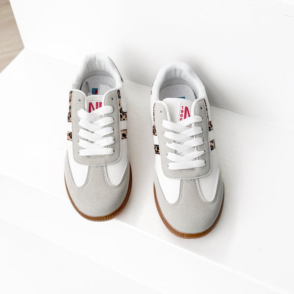 Stockholm Sneaker in White Leopard