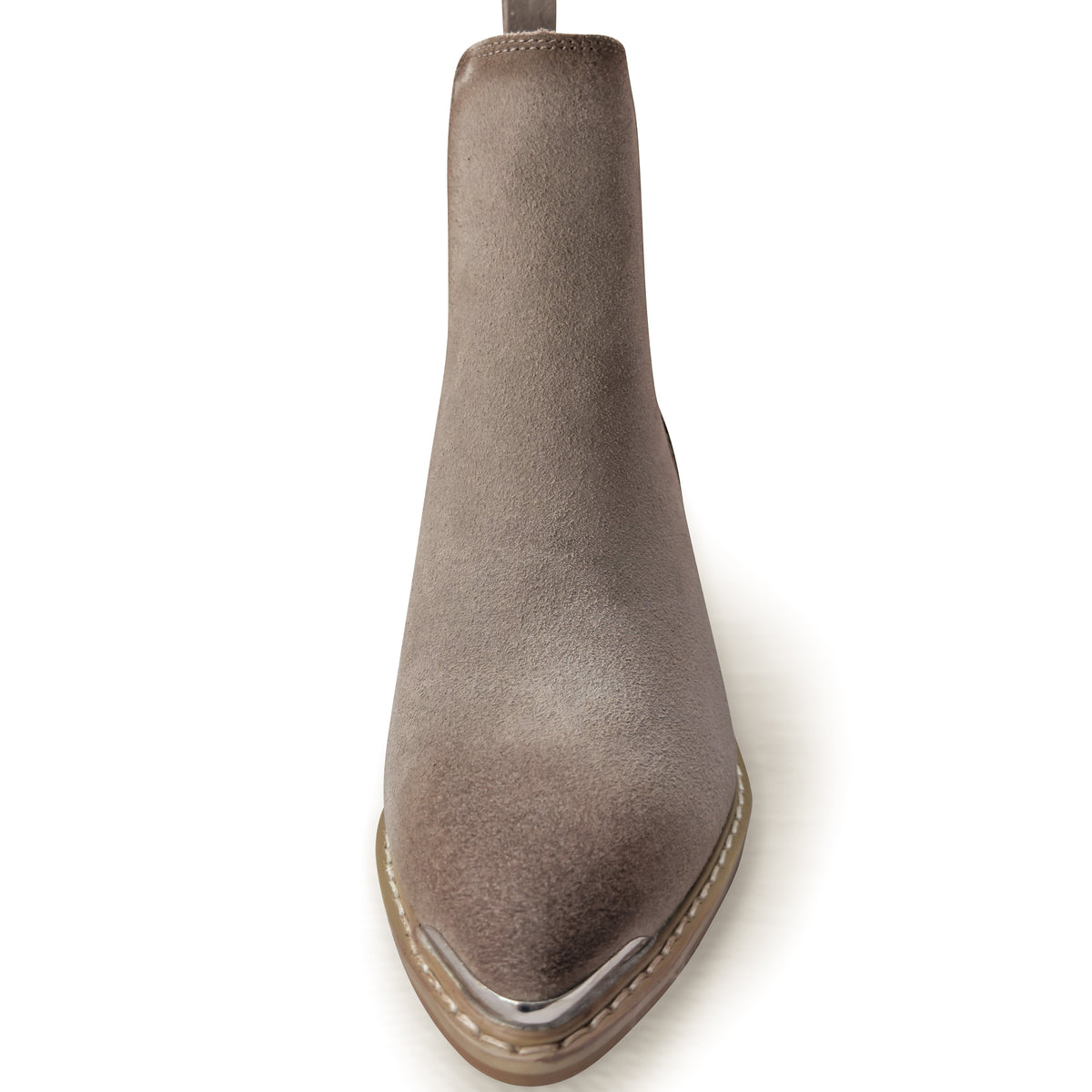 Wylie Suede Ankle Boot in Taupe
