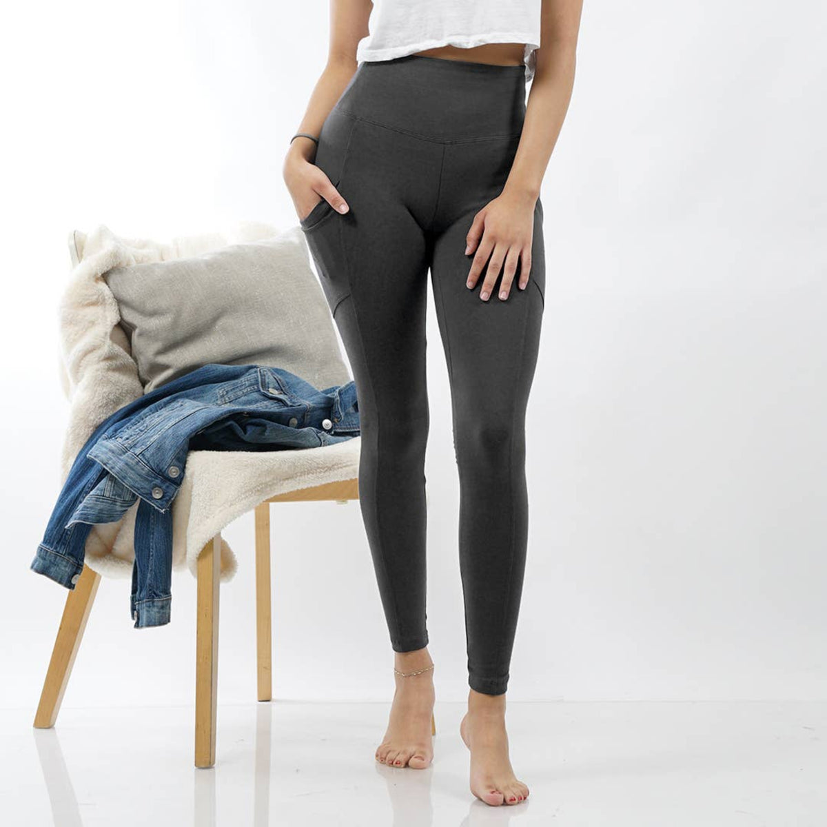 Leggings with Pockets - SLATE Boutique & Gifts