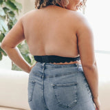 Plus Size Lace Halter Bralette - SLATE Boutique & Gifts