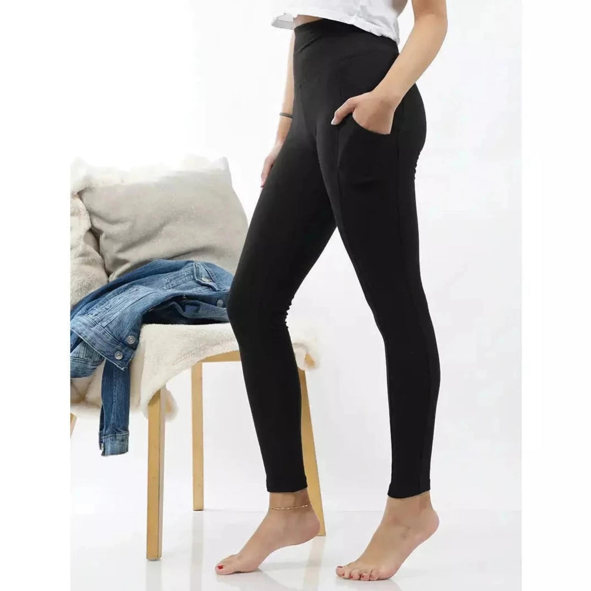 Leggings with Pockets - SLATE Boutique & Gifts