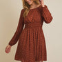 Sammy Round Neck Long Sleeve Dress