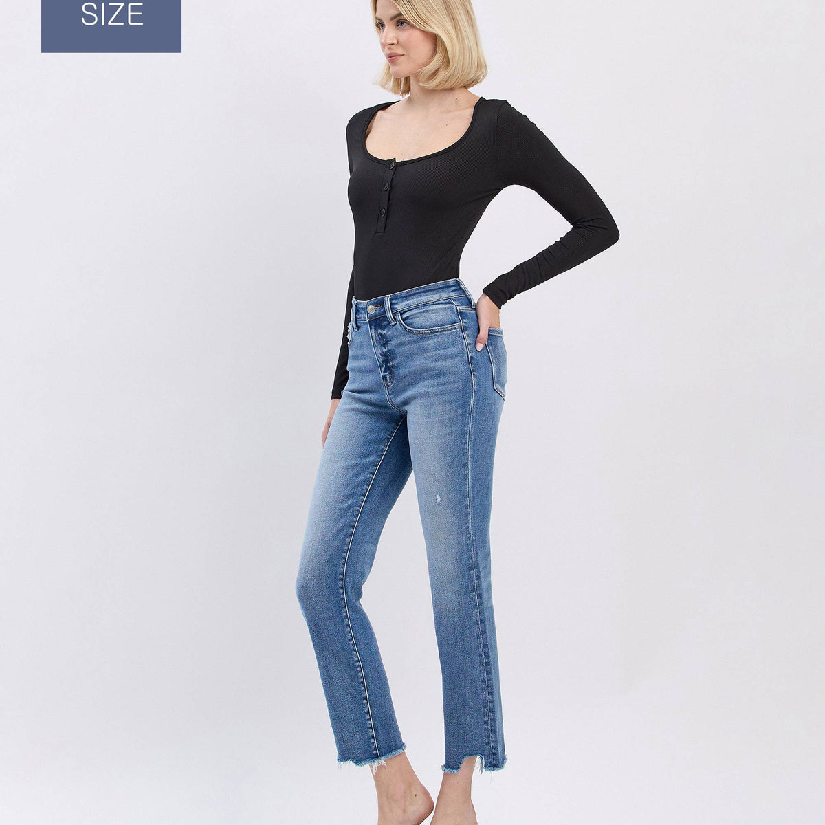 Tummy Control Highrise Slim Stright- Plus