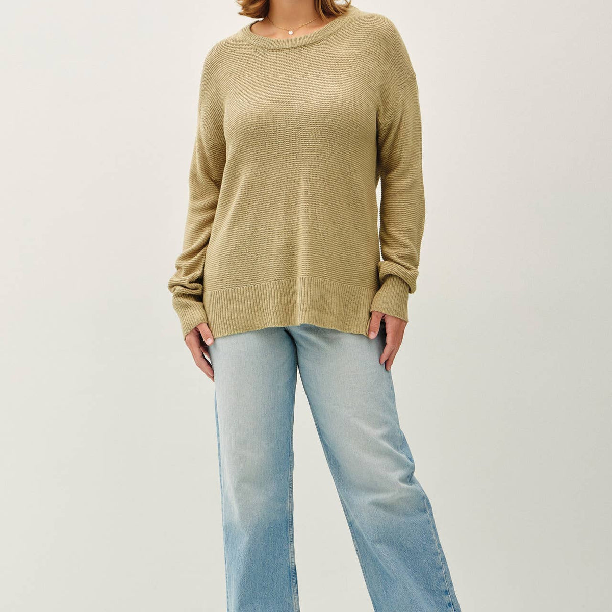 Boyfriend Material Sweater- Curvy
