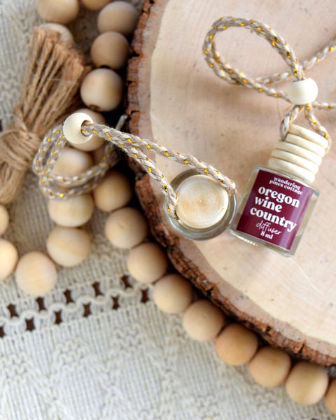 Wandering Pines Cottage - Hanging Car Diffuser 8 ml Oregon Wine Country