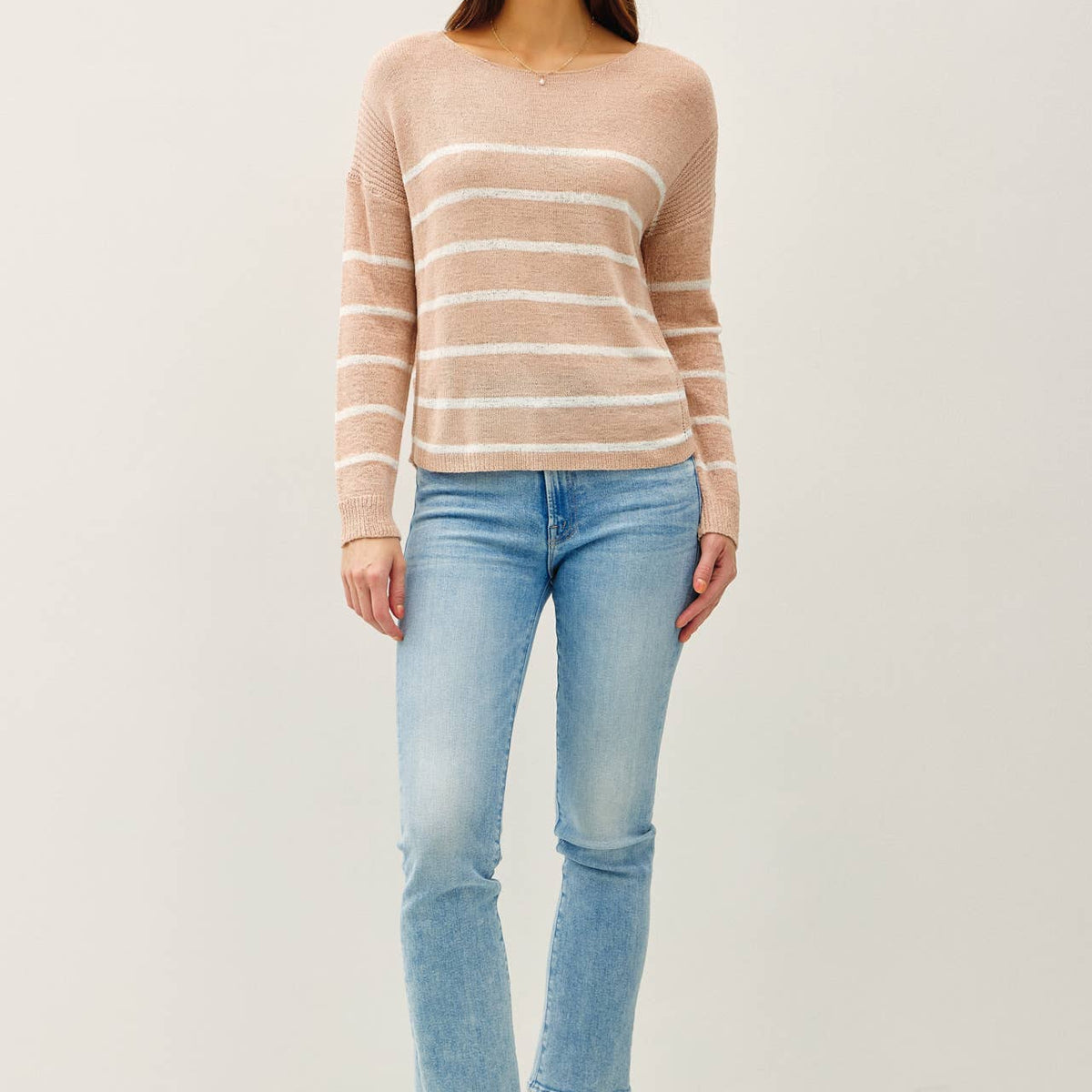 Bell Striped Lightweight Sweater