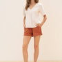 Victora V-Neck Babydoll Top