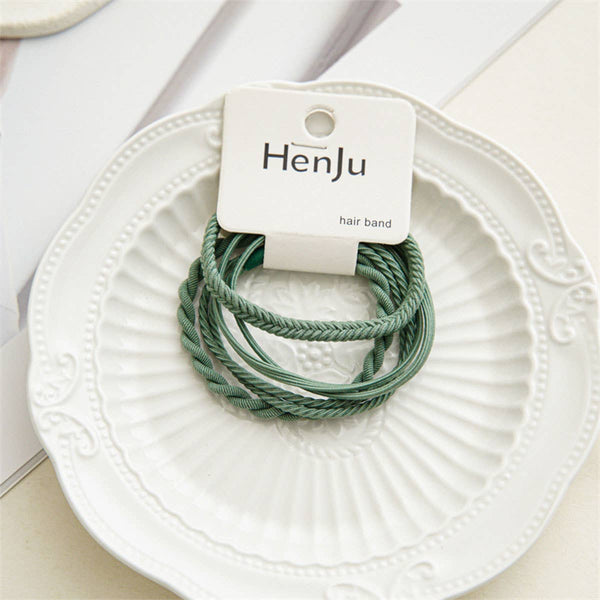 Braided Elastic Hair Ties Set