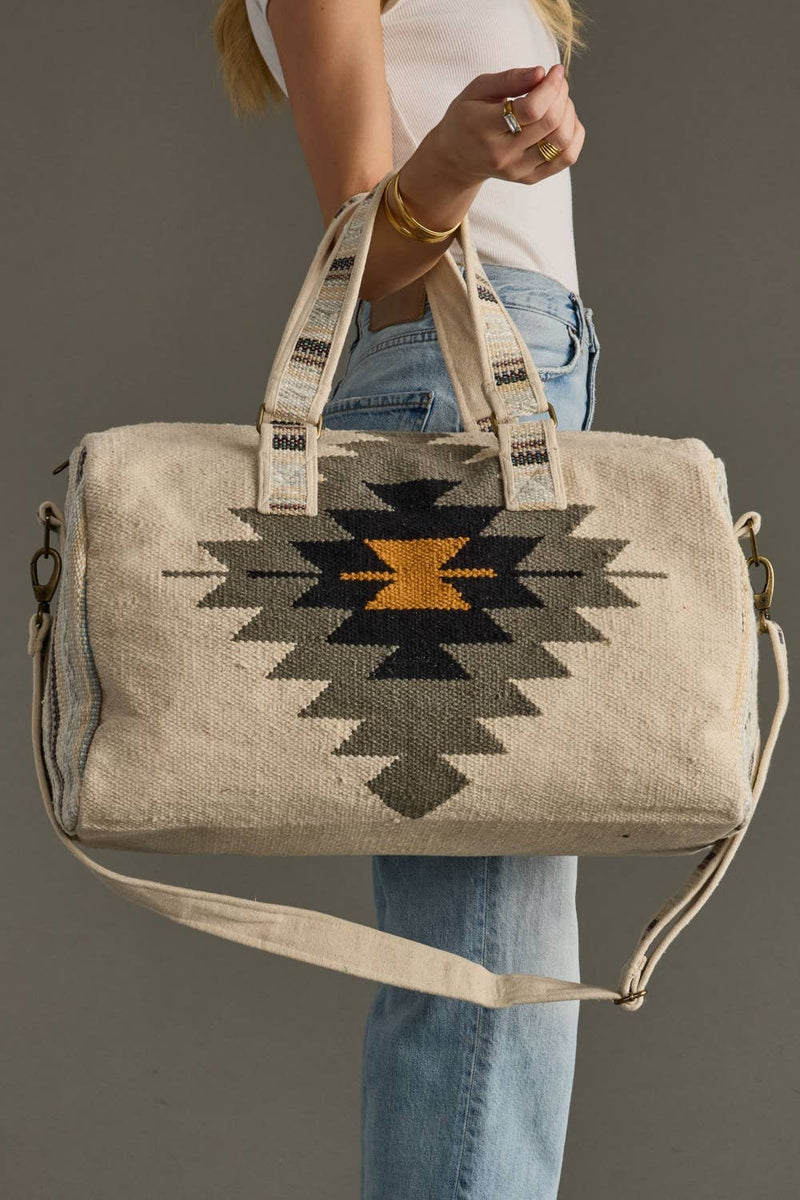 Panache Apparel Co. - Cream, Slate, Black & Mustard Western Duffel