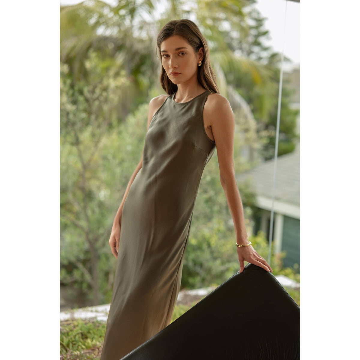 Satin Maxi Dress