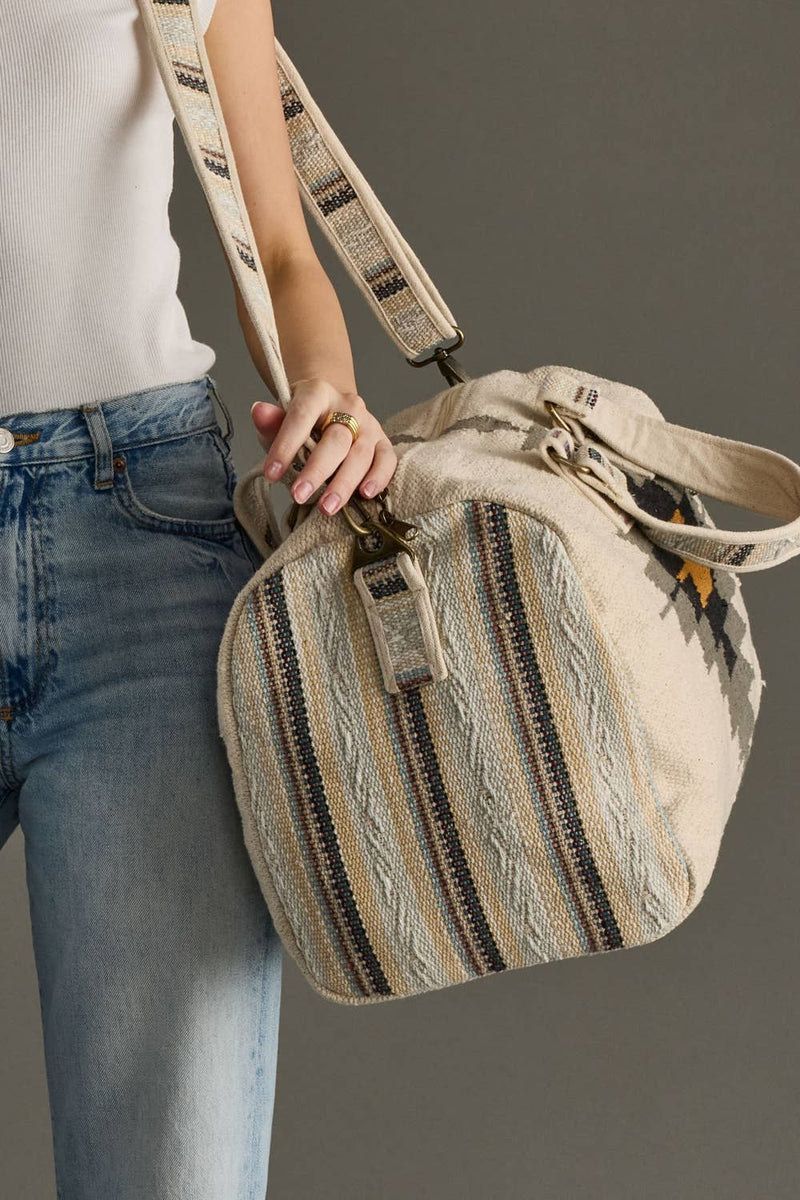 Panache Apparel Co. - Cream, Slate, Black & Mustard Western Duffel