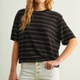Stripe Cotton Linen Top