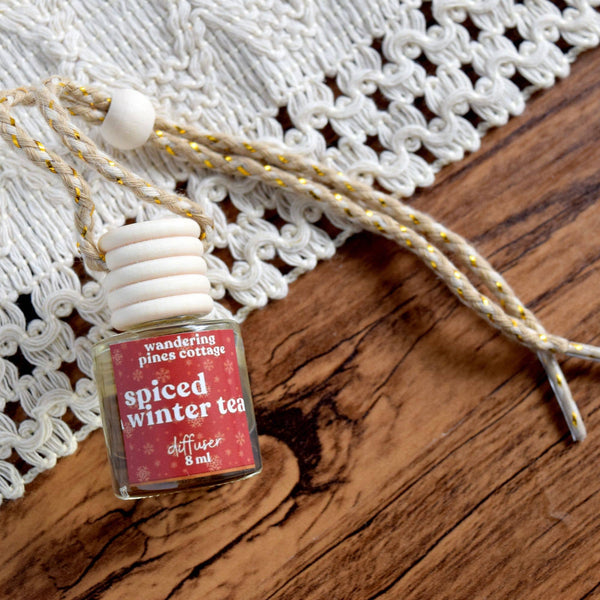 Wandering Pines Cottage - Hanging Car Diffuser 8 ml Spiced Winter Tea