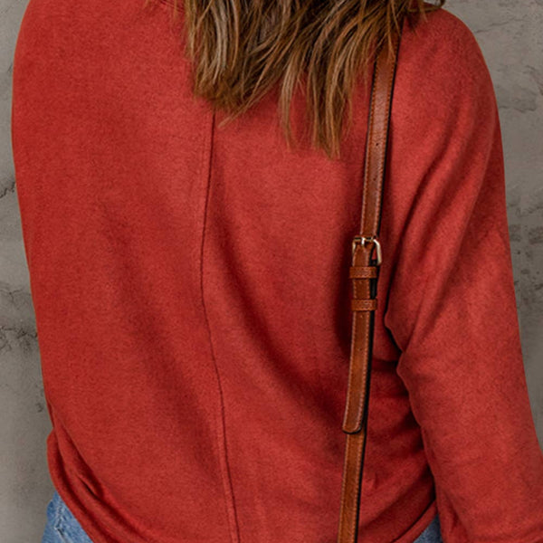 Casual Basic Solid Long Sleeve - Curvy