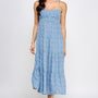 Floral Tie Back Maxi Dress