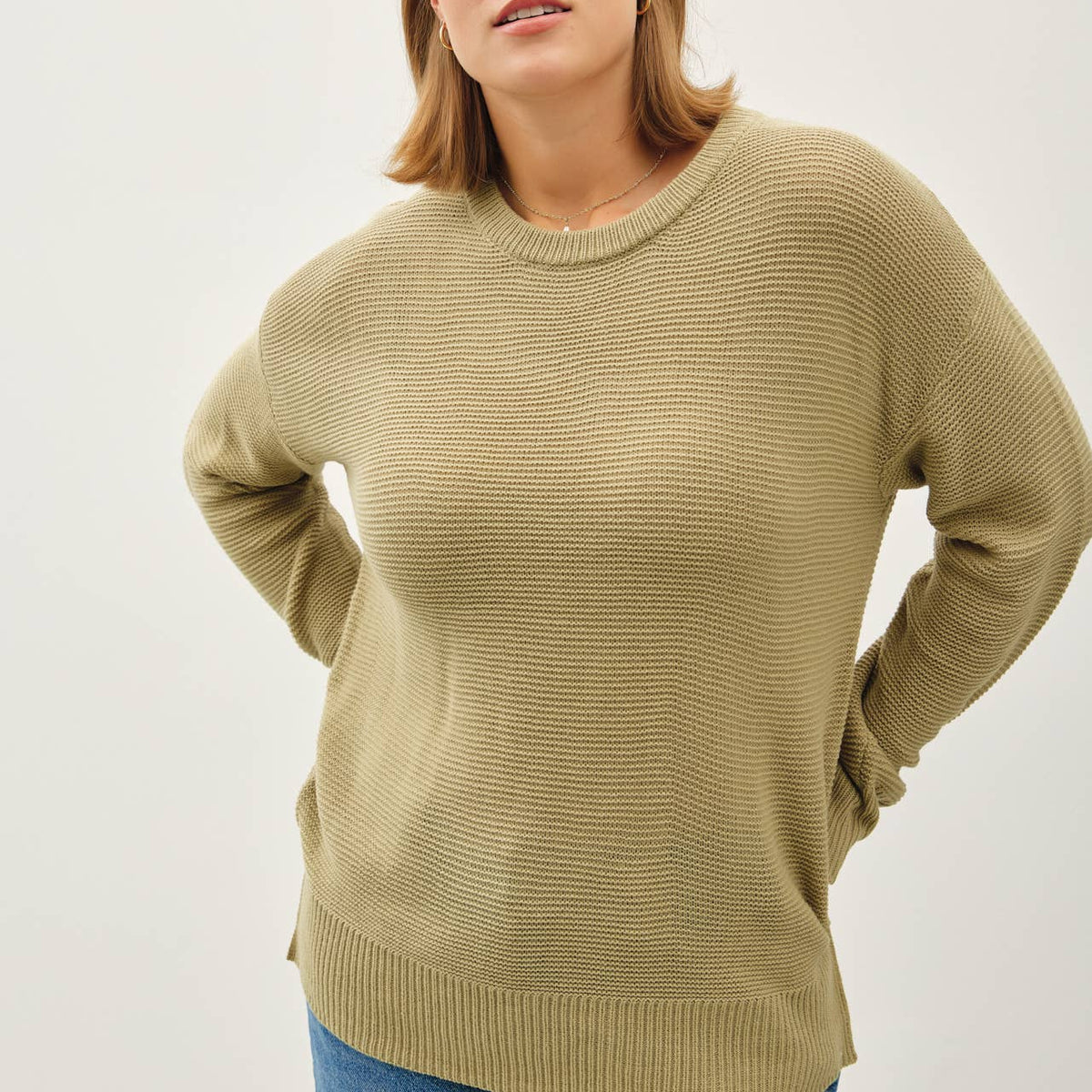 Boyfriend Material Sweater- Curvy