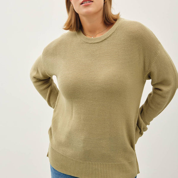 Boyfriend Material Sweater- Curvy