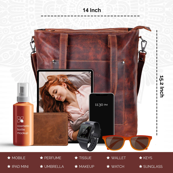 Classic Leather Tote Bag Bunbury