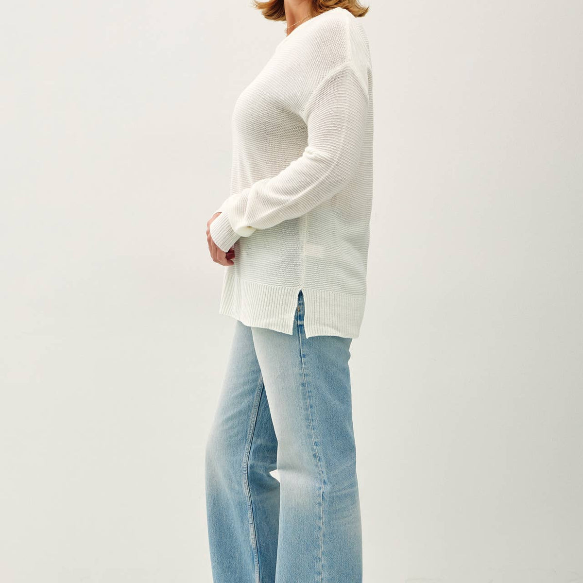 Boyfriend Material Sweater- Curvy