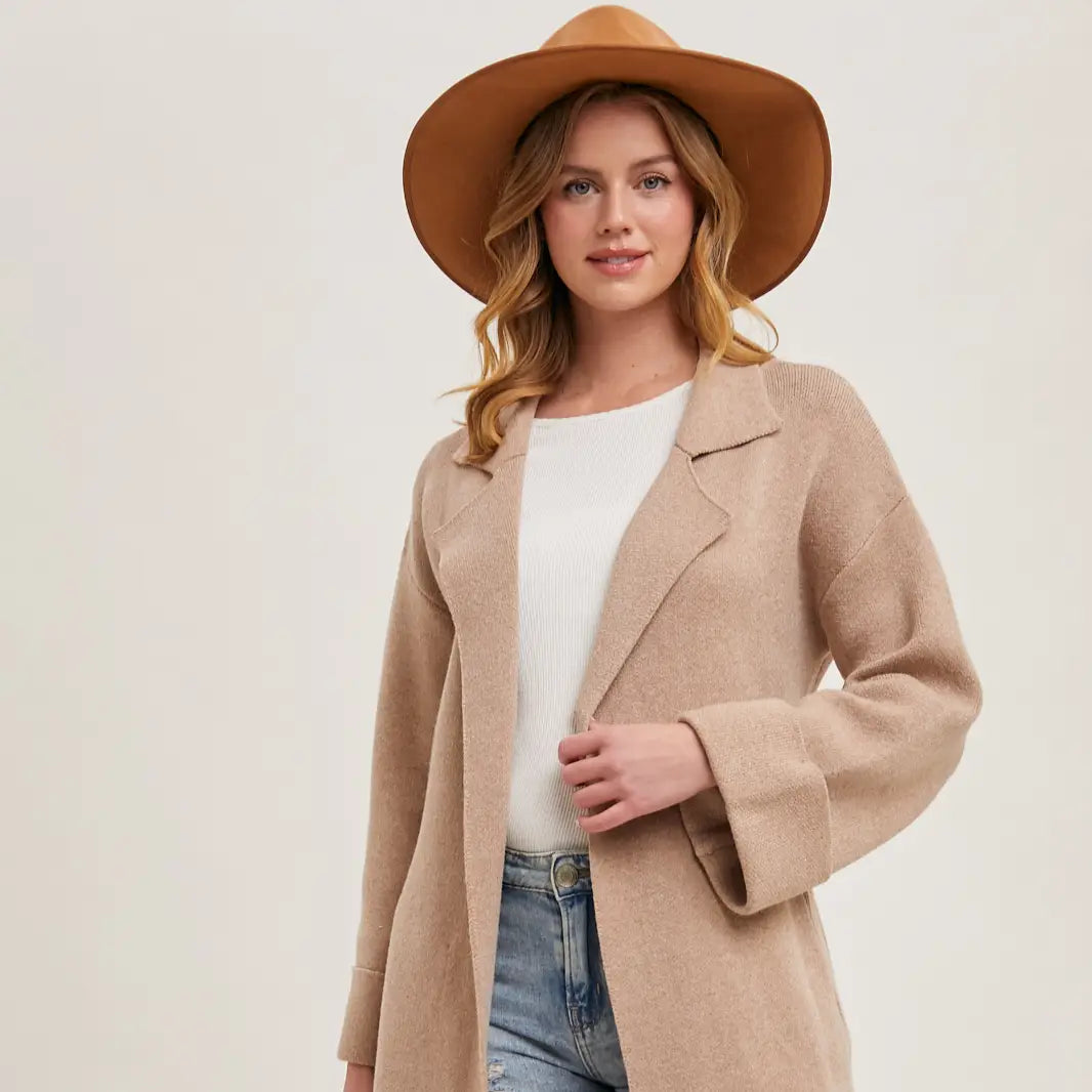 Effortless Knitted Trench Coat