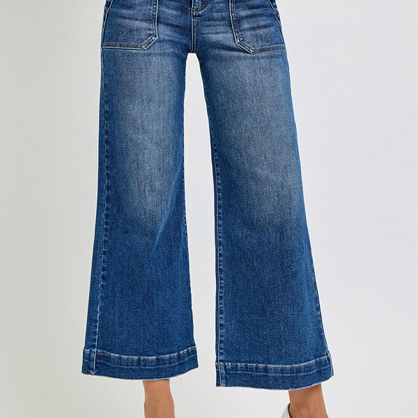 Risen- High Rise Ankle Patch Pocket