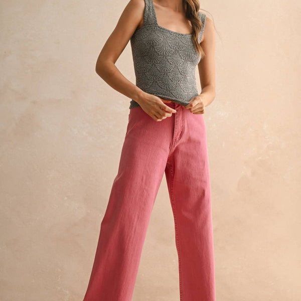 Strechy Washed Detail Knitted Top
