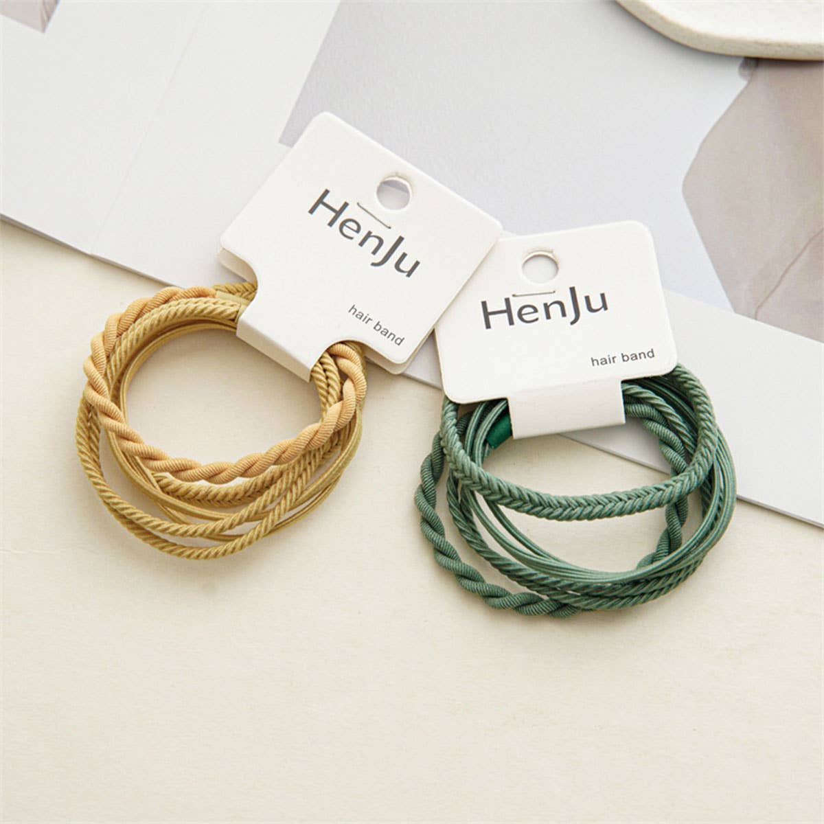 Braided Elastic Hair Ties Set