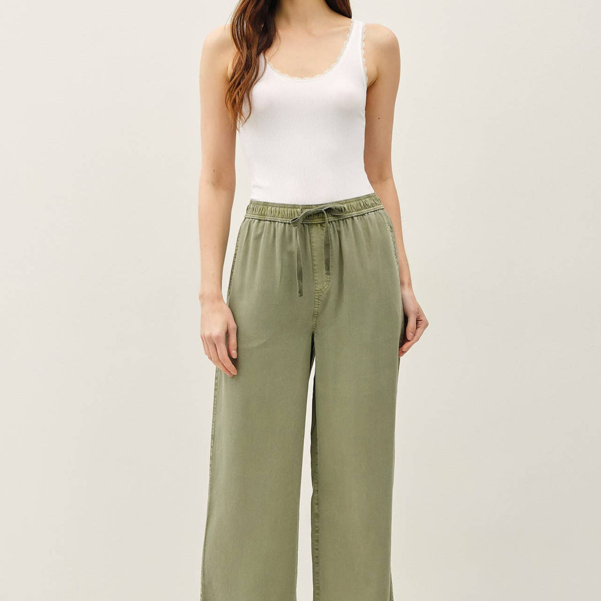 Tencel Wide Leg Pants