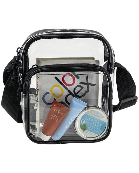 Clear Crossbody Messenger Travel Bag