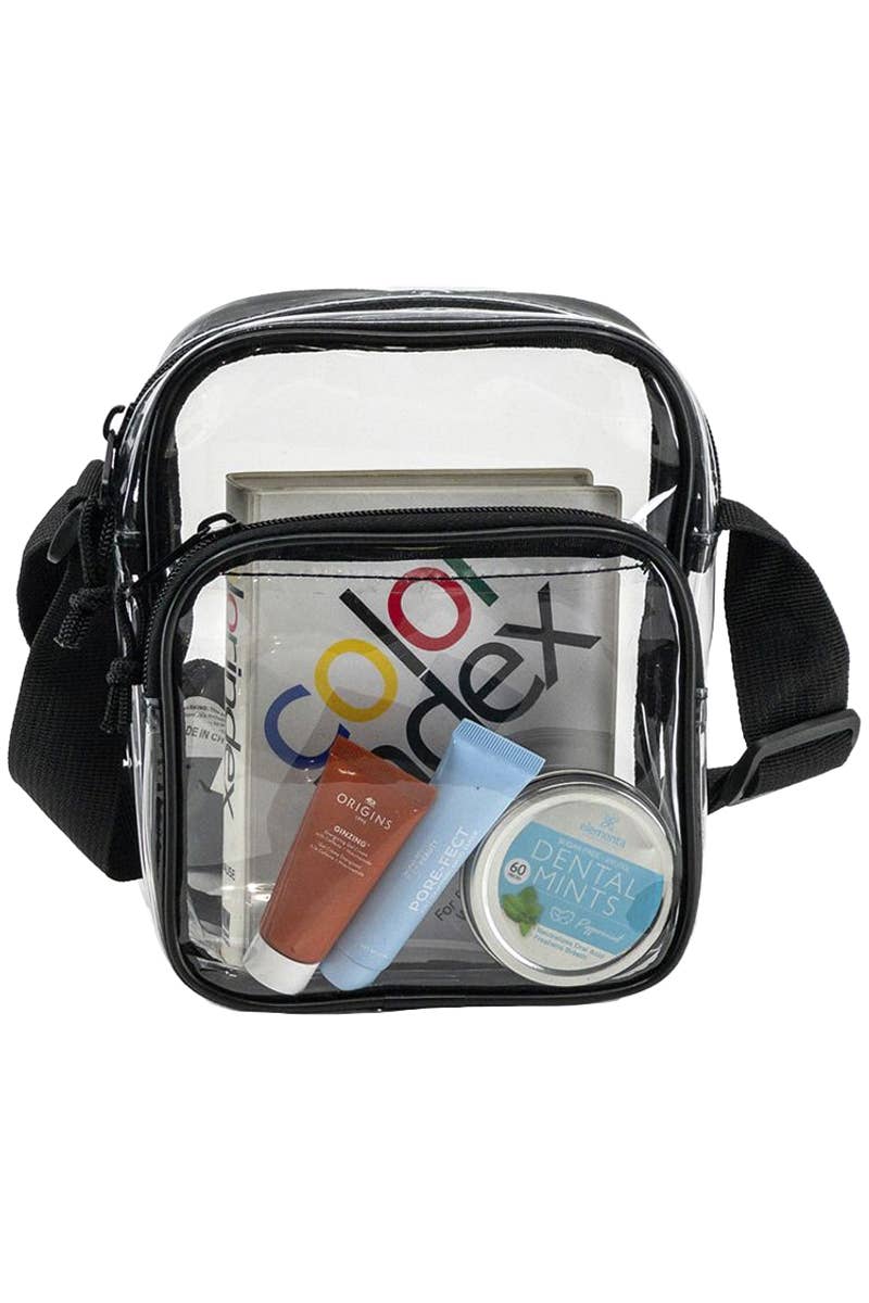crossbody messenger travel bag Clear Crossbody Messenger Travel Bag