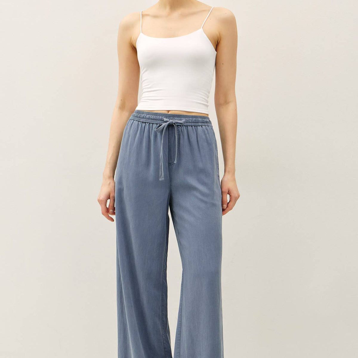 Tencel Wide Leg Pants