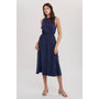 Sandwash Tie Detail Midi Dress