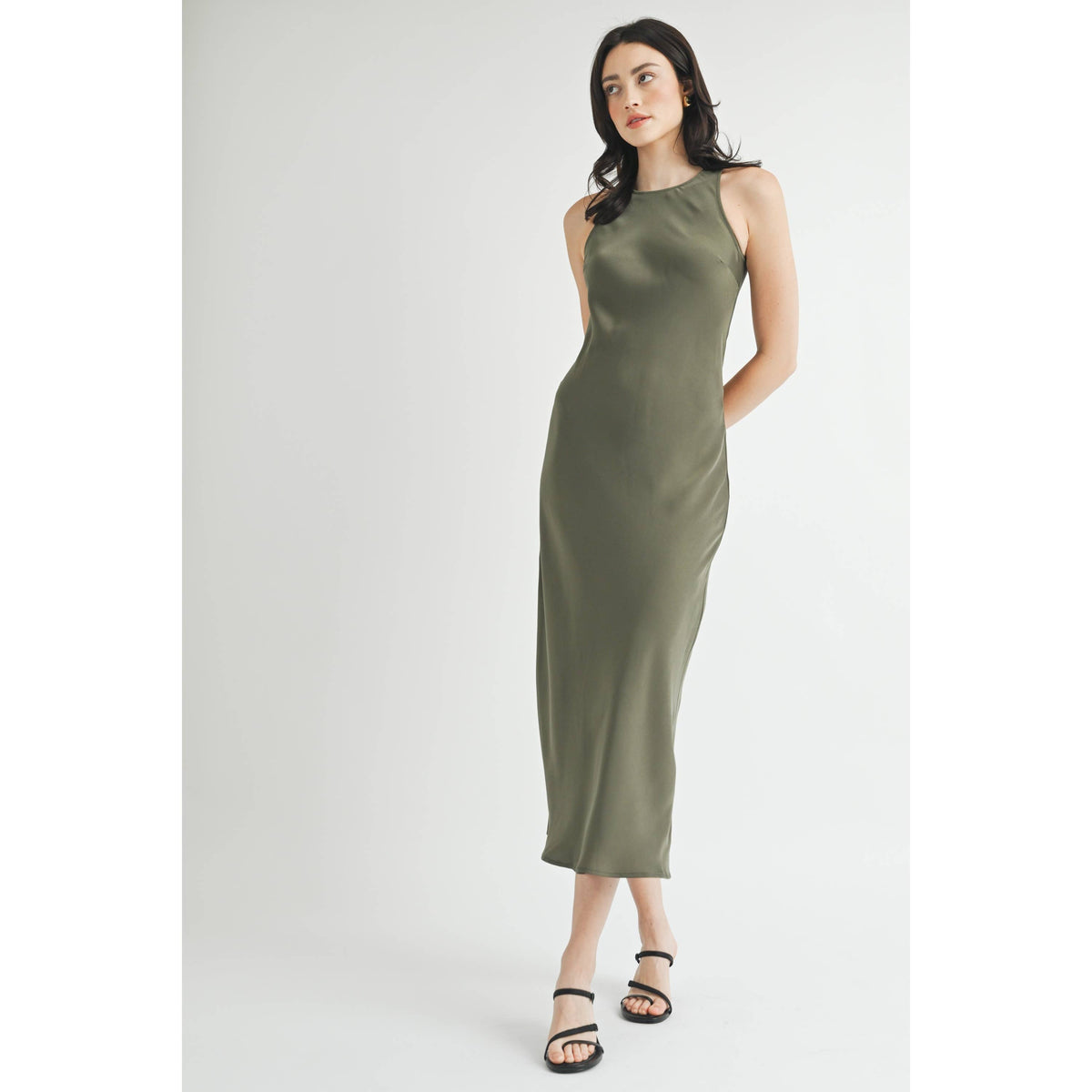 Satin Maxi Dress
