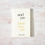 Thought Catalog - And Yet – Here You Are (book)