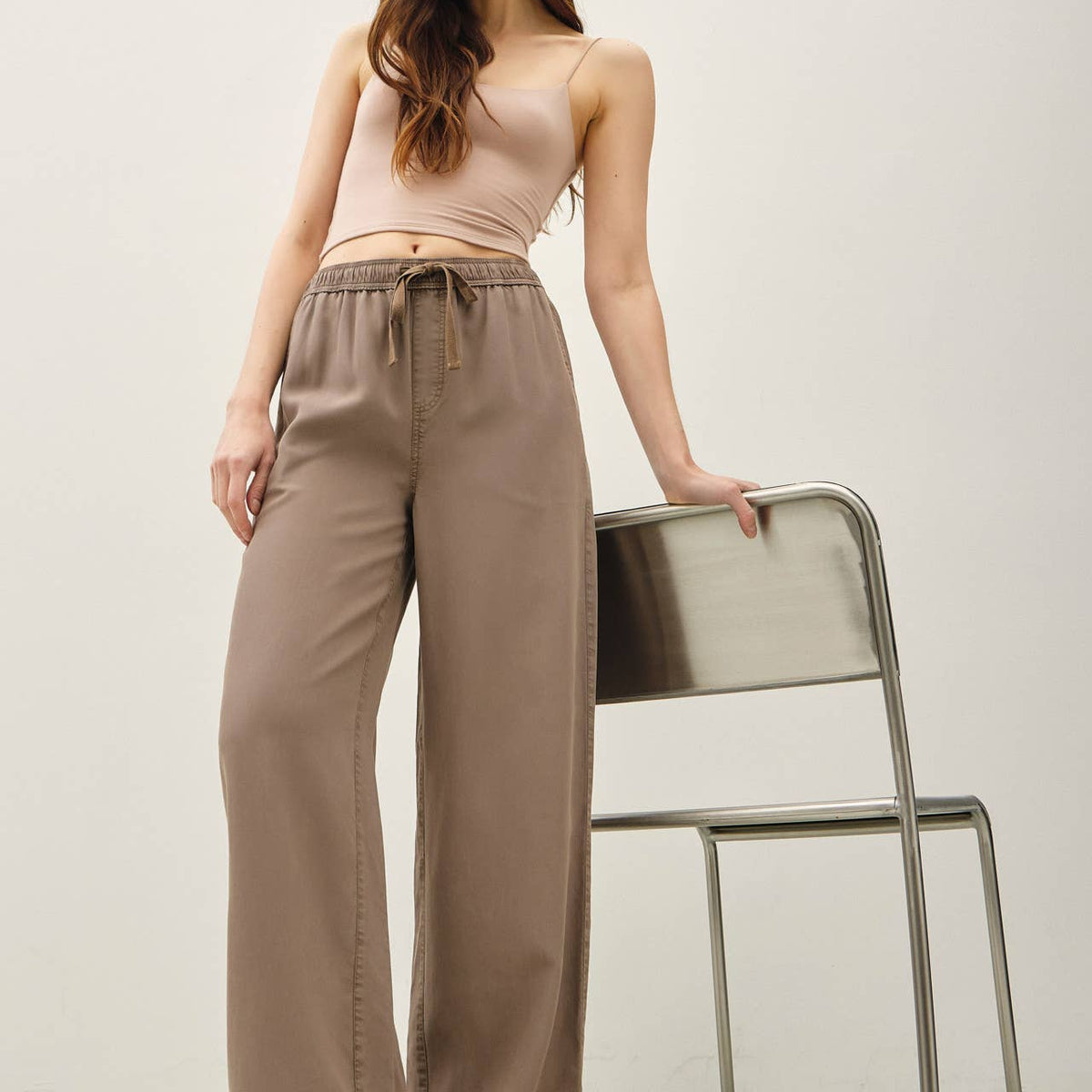 Tencel Wide Leg Pants